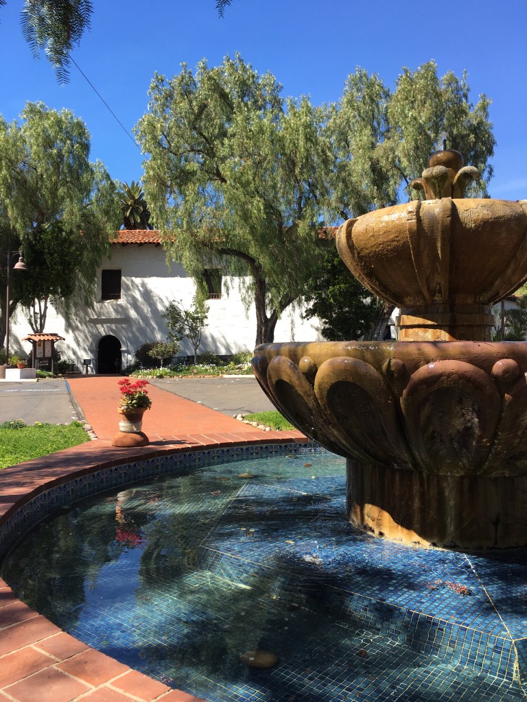 San Diego Mission - Courtyard Fountain | Davina at Home and Abroad